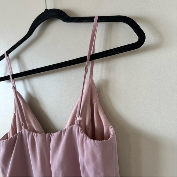 CALL For Me Dusty Lavender Faux Wrap Jumpsuit (Size:Small) - Picture 10 of 14